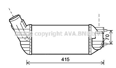 AVA QUALITY COOLING Интеркулер PEA4360